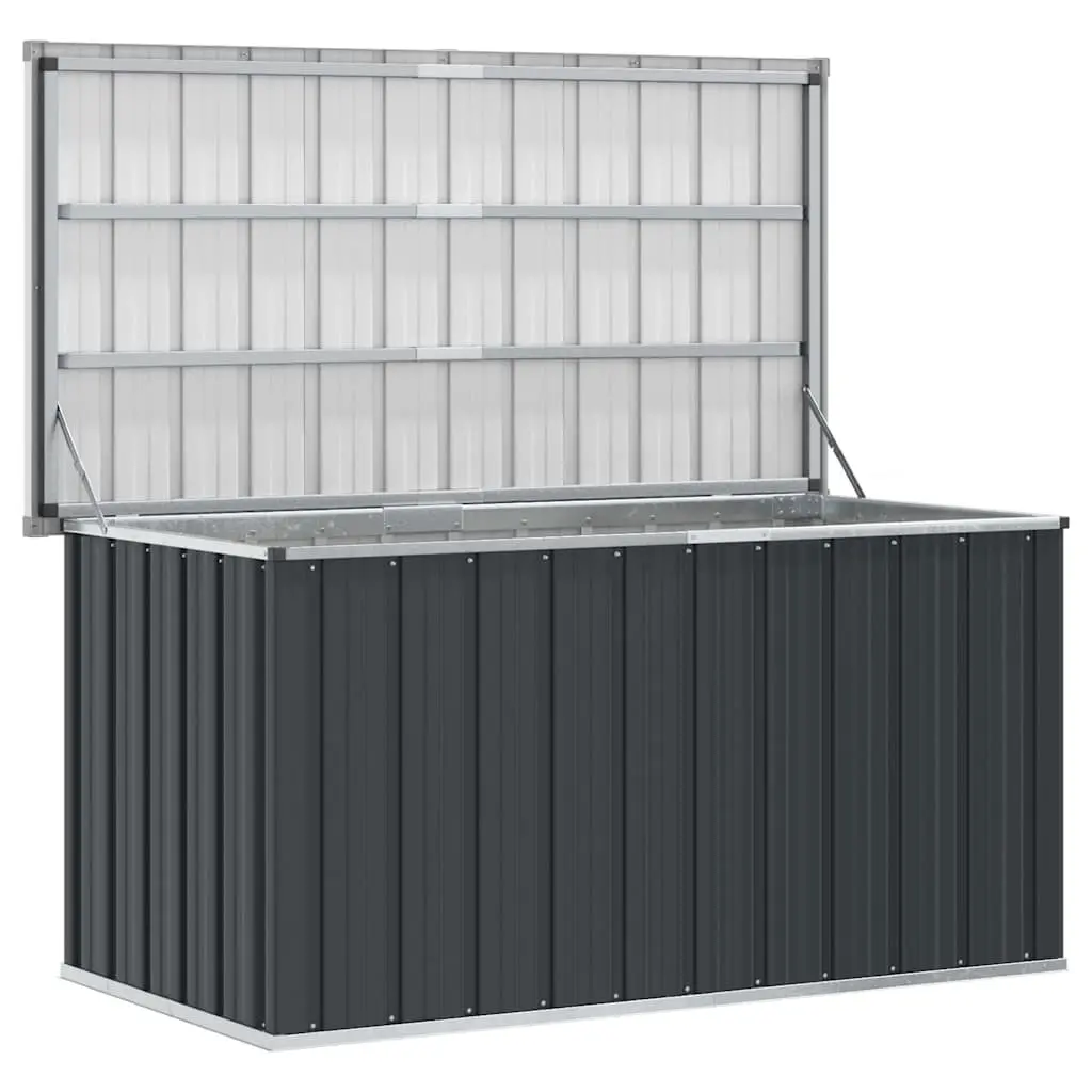 Anthracite Garden Storage Box for Outdoor Use