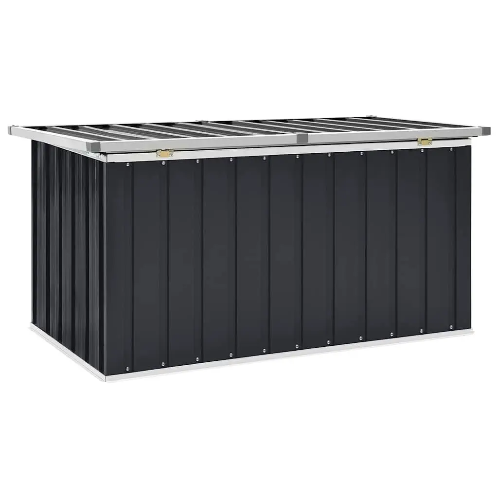 Anthracite Garden Storage Box for Outdoor Use