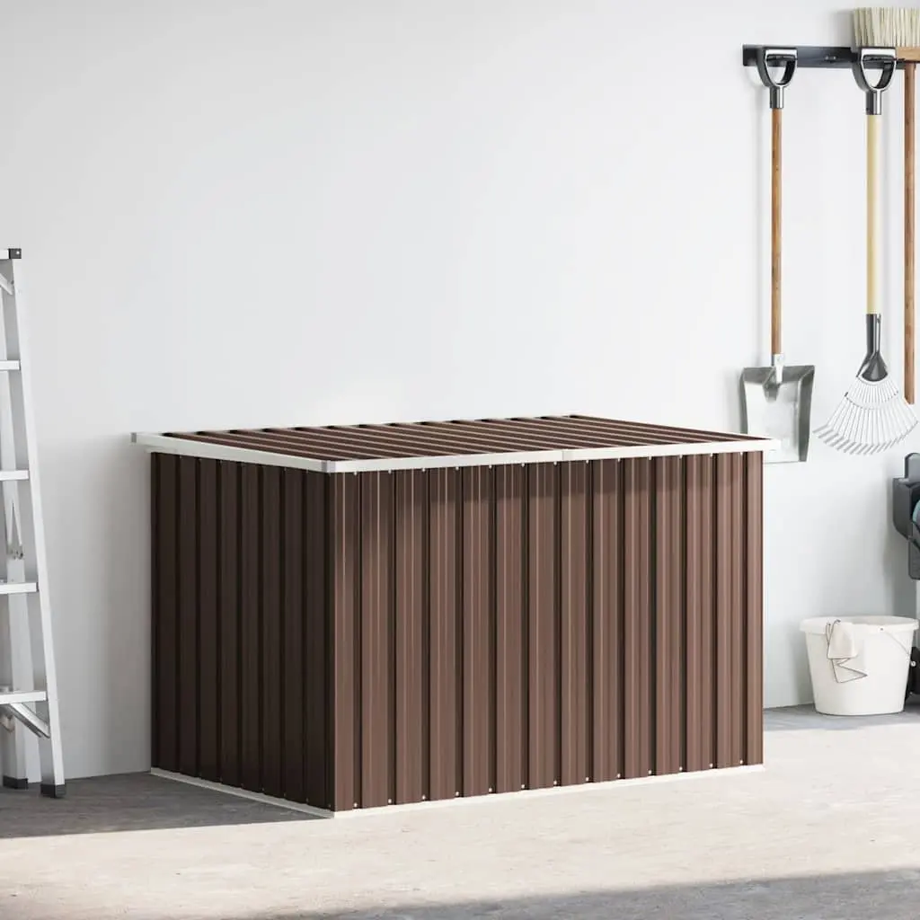 Brown Garden Storage Box for Outdoor Essentials