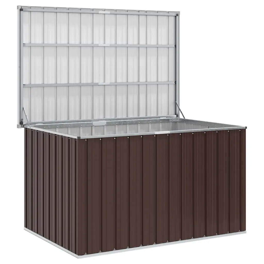 Brown Garden Storage Box for Outdoor Essentials