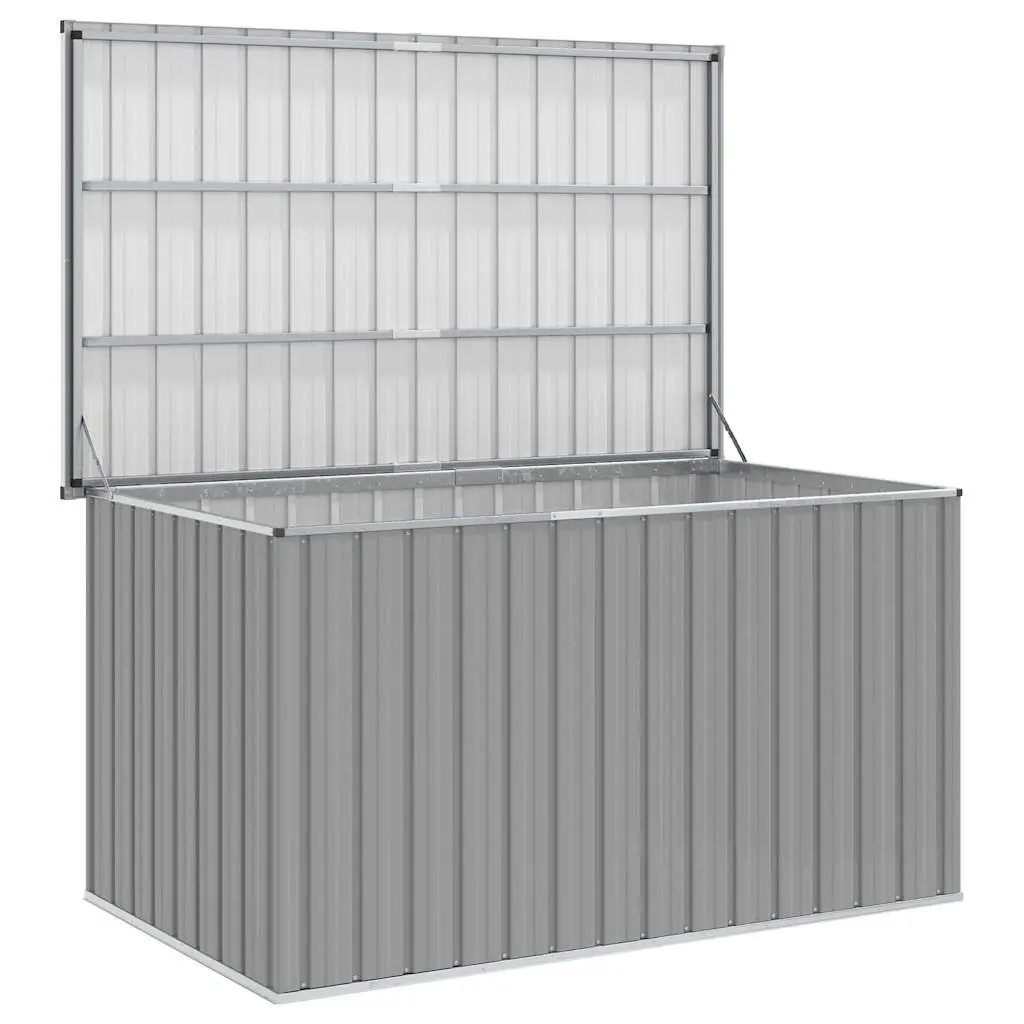 Storage Box Galvanised Steel 171x99x93cm Grey