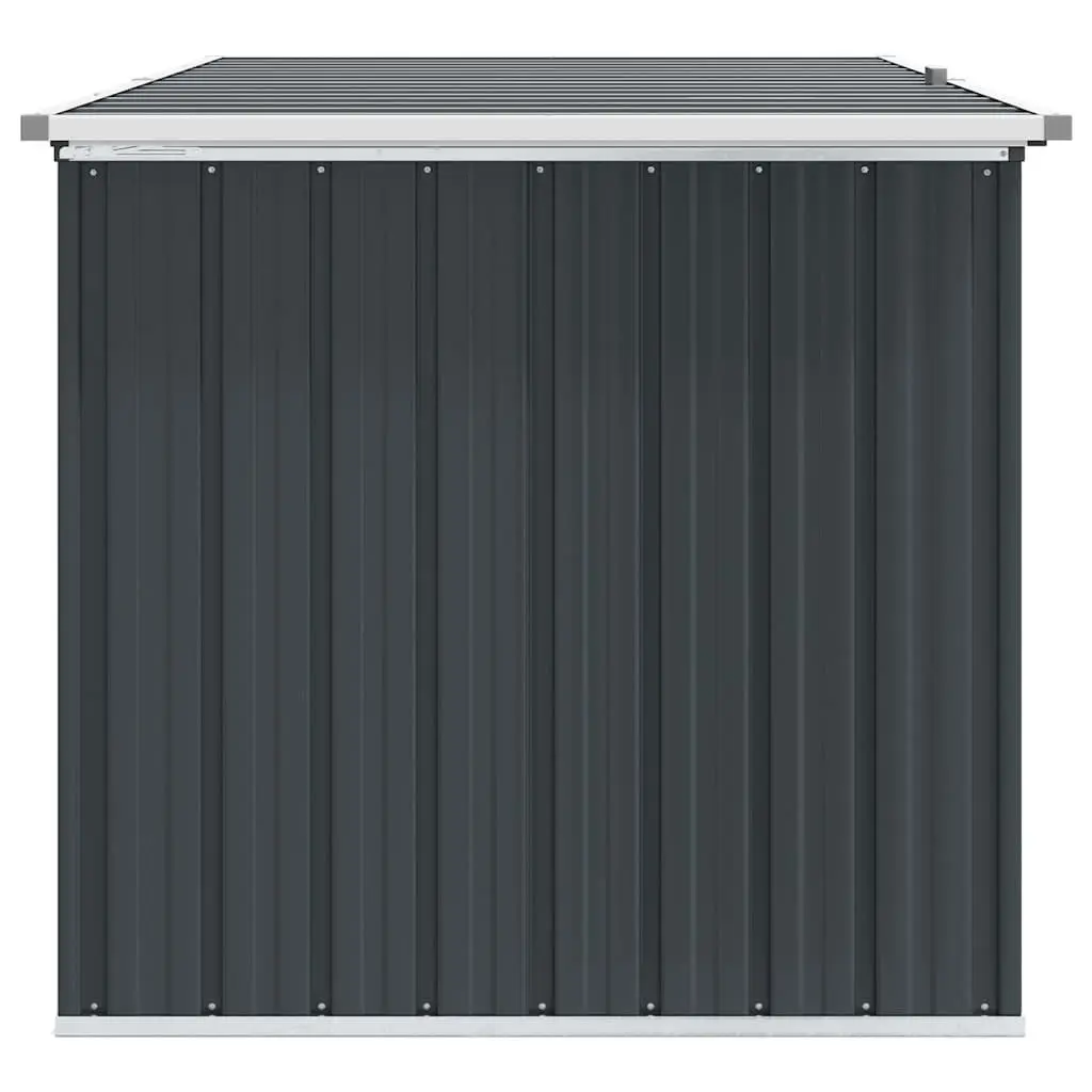 Garden Storage Box Galvanised Steel 171 x 99 x 93 cm Anthracite Outdoor Patio Deck Furniture Organizer Container
