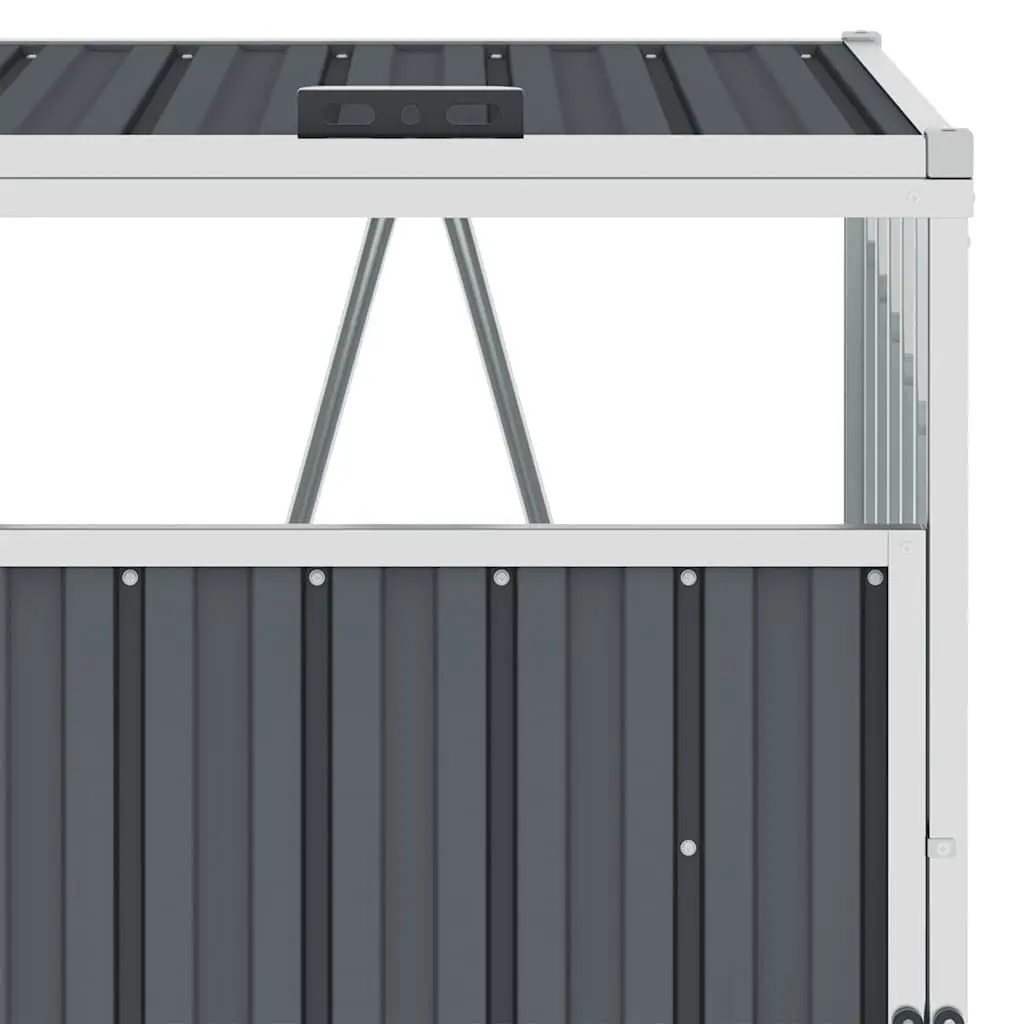 Triple Garbage Bin Shed for Outdoor Waste Storage