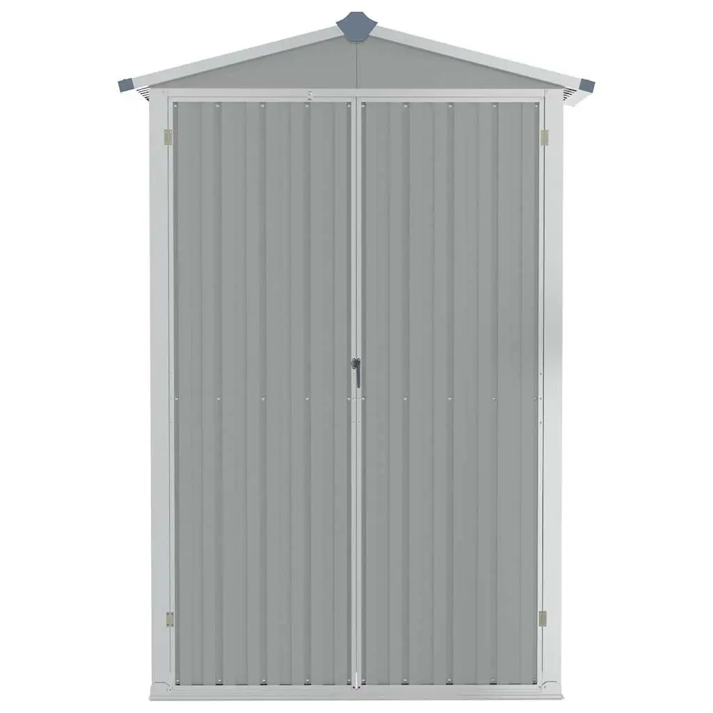 Garden Shed Galvanised Steel Grey 116L x 45W x 175H cm