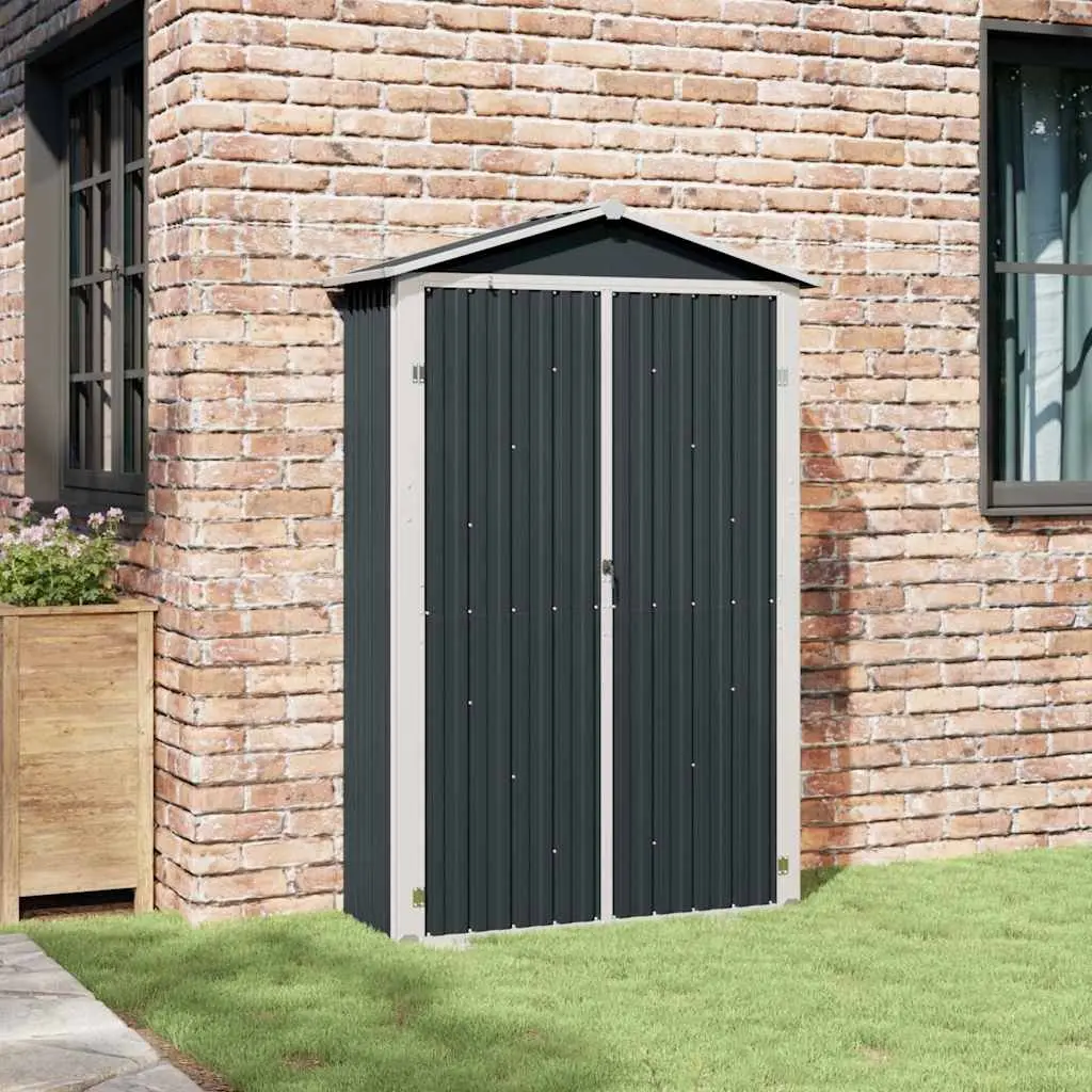 Anthracite Garden Shed 116x45x175 cm