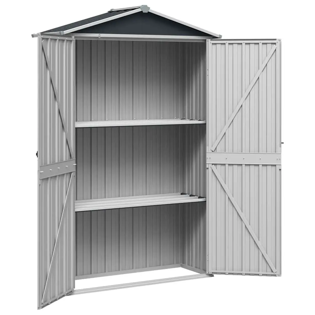Anthracite Garden Shed 116x45x175 cm