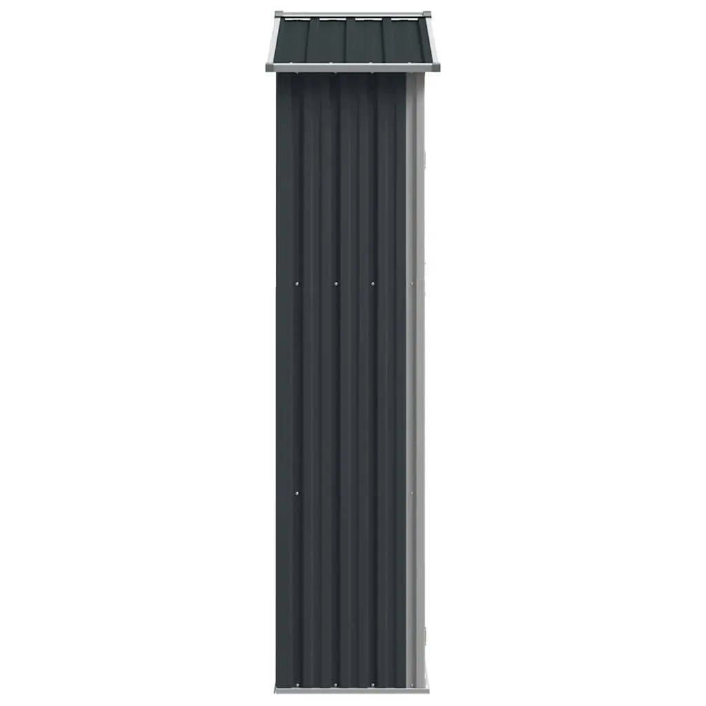 Anthracite Garden Shed 116x45x175 cm