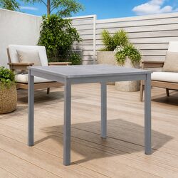 Durable Square Wooden Dining Table for Outdoor Use