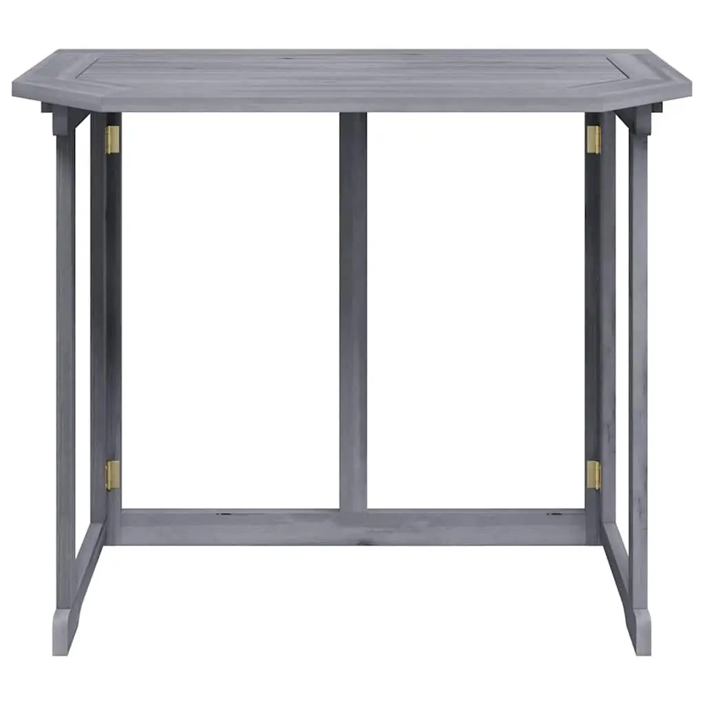 Folding Balcony Table in Grey Wash Finish