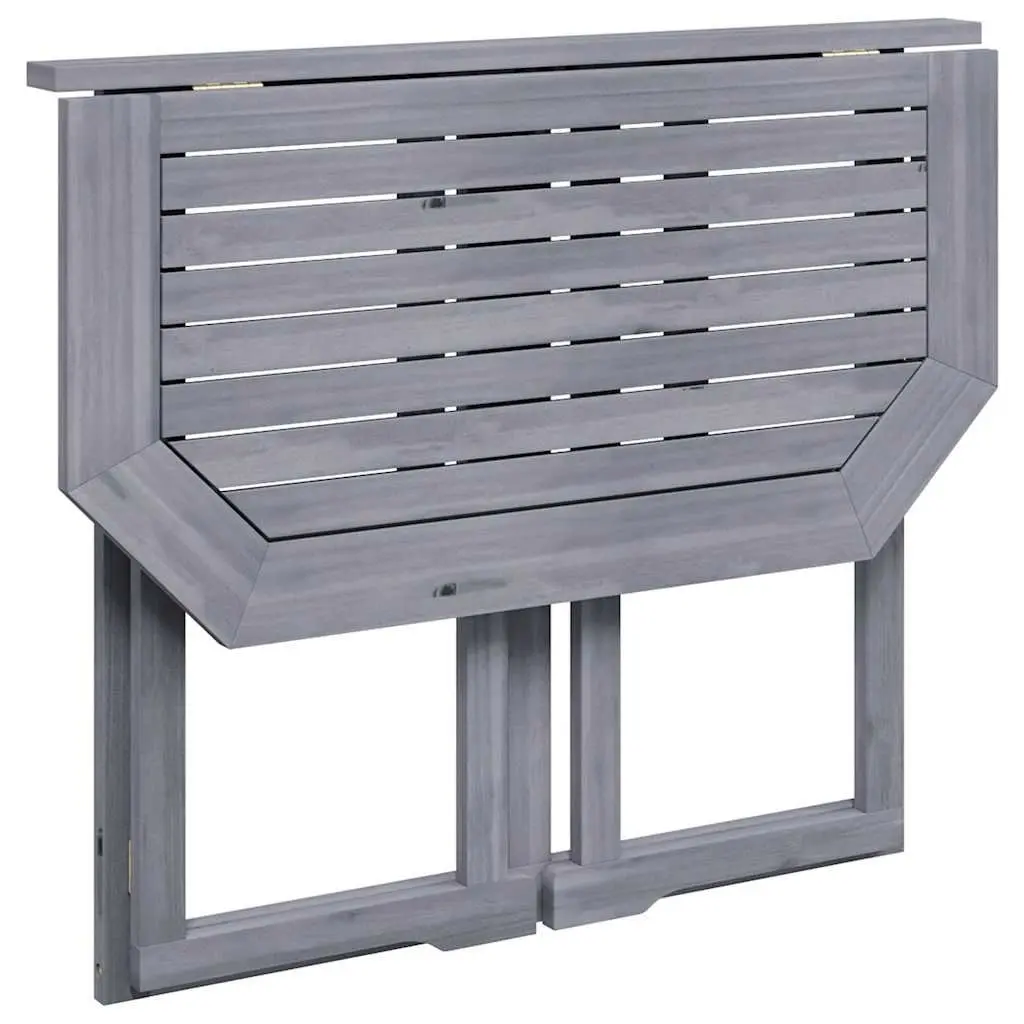 Folding Balcony Table in Grey Wash Finish