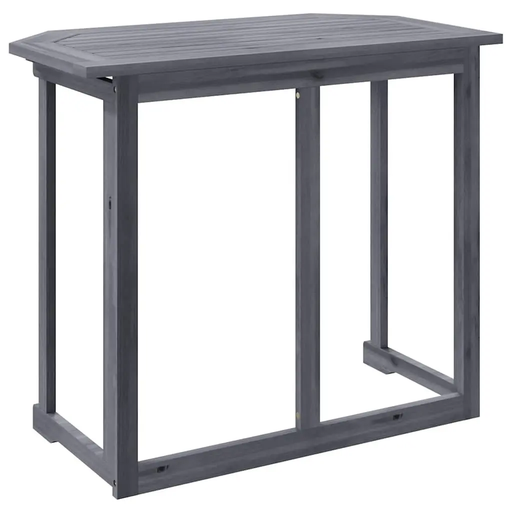 Folding Balcony Table in Grey Wash Finish