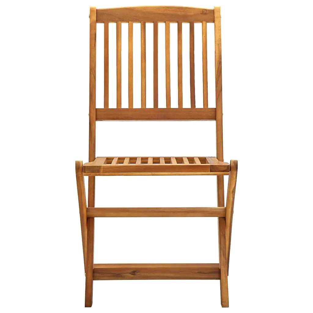 4-Piece Folding Outdoor Chair Set in Brown for Gardens