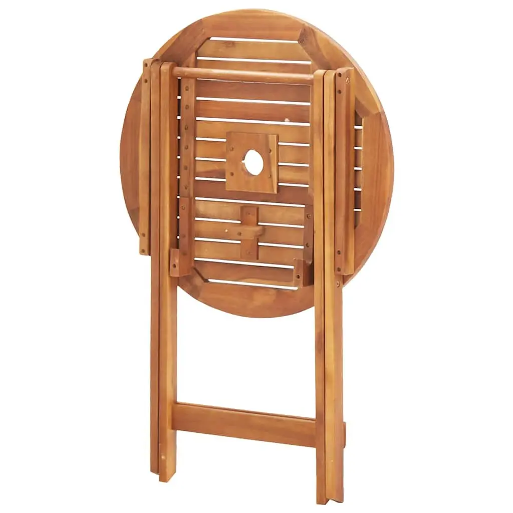 Folding Garden Dining Table Acacia Wood 60x75cm Brown