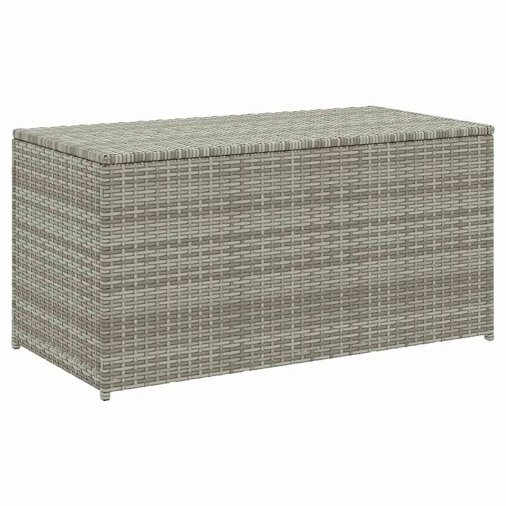 Garden Storage Box Poly Rattan 100x50x50cm Grey