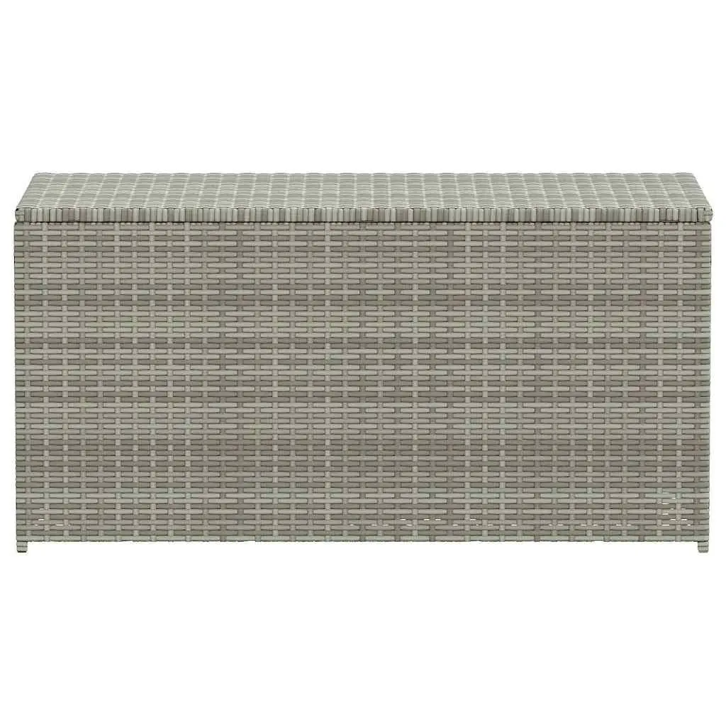 Garden Storage Box Poly Rattan 100x50x50cm Grey