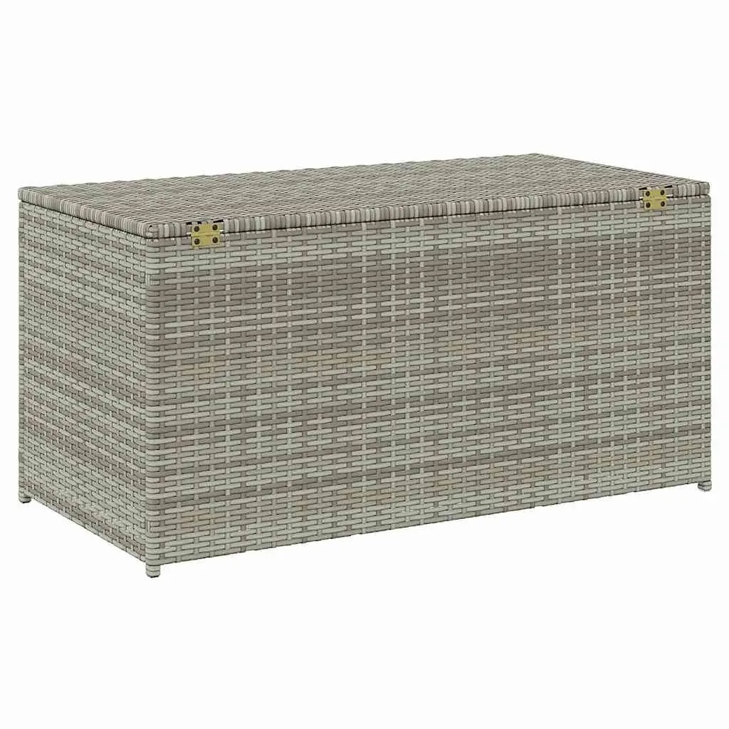 Garden Storage Box Poly Rattan 100x50x50cm Grey