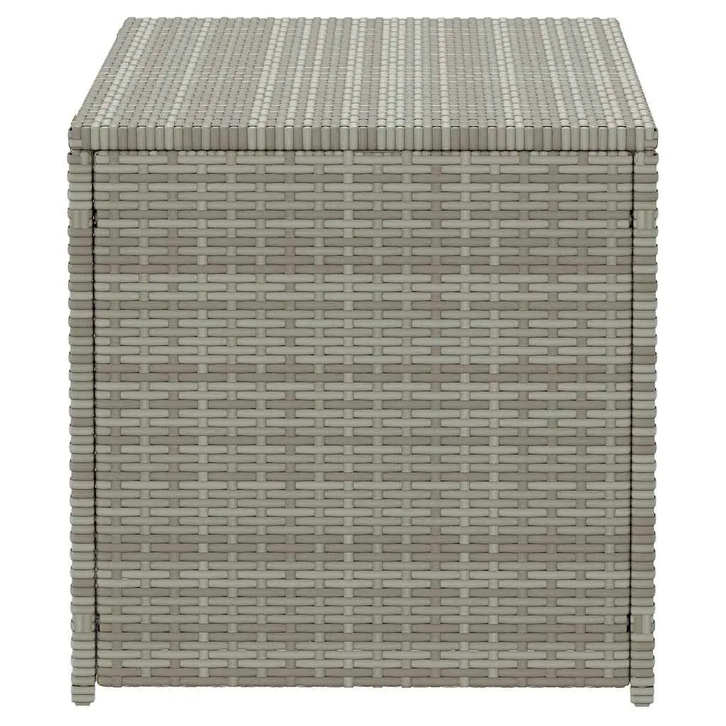 Garden Storage Box Poly Rattan 100x50x50cm Grey