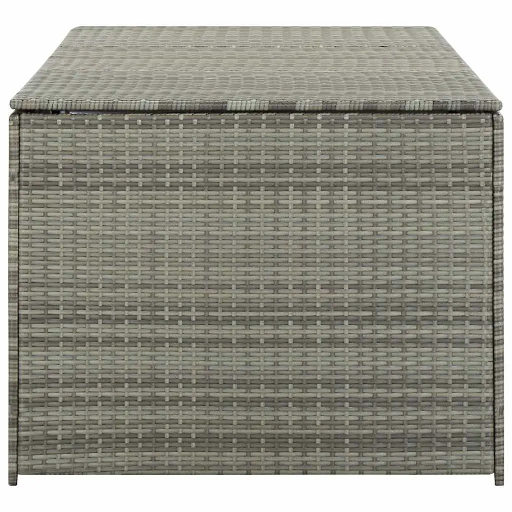 Poly Rattan Garden Storage Box 180x90x70cm Grey