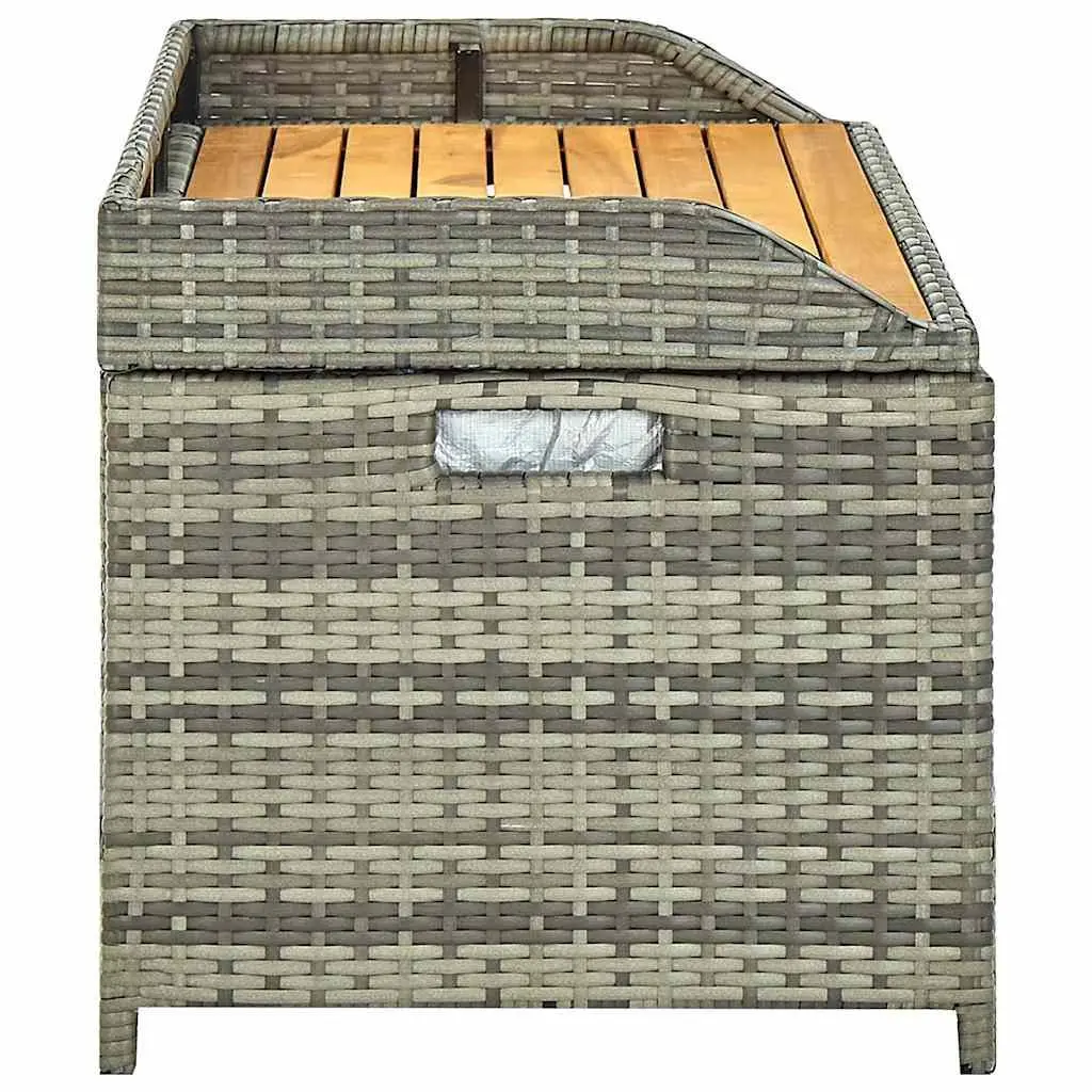 Weather Resistant Grey Outdoor Storage Bench 120cm