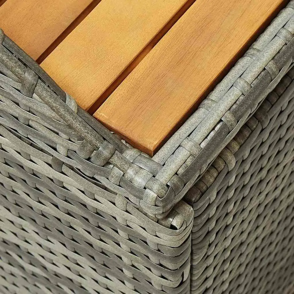 Weather Resistant Grey Outdoor Storage Bench 120cm