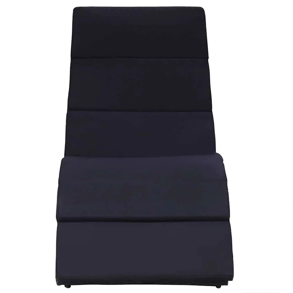 Poly Rattan Foldable Sun Lounger for Outdoors