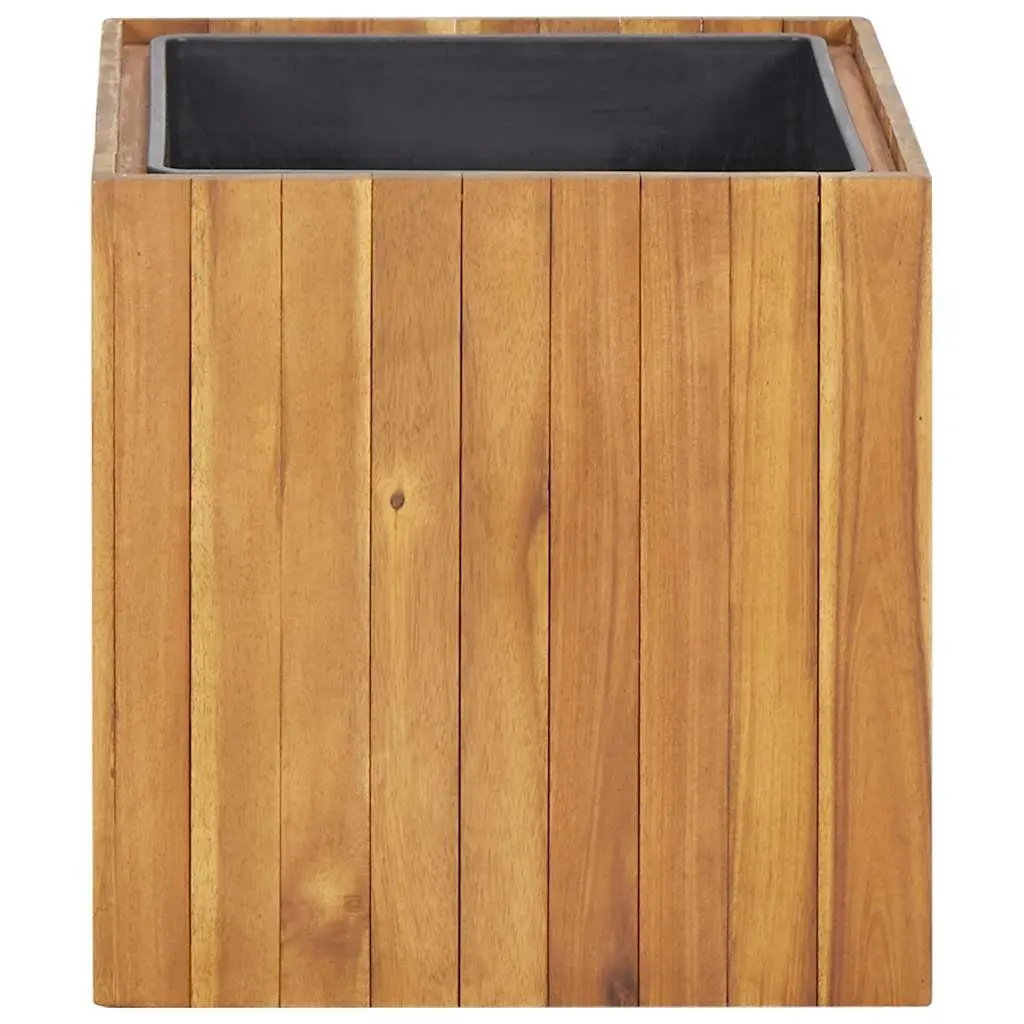 Solid Acacia Wood Raised Bed Planter Box 43.5x43.5x44 cm