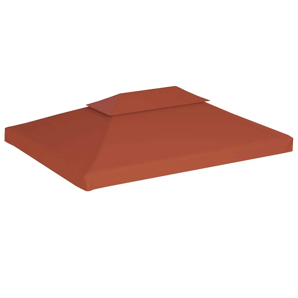 2-Tier Gazebo Top Cover 4x3 m Waterproof Canopy