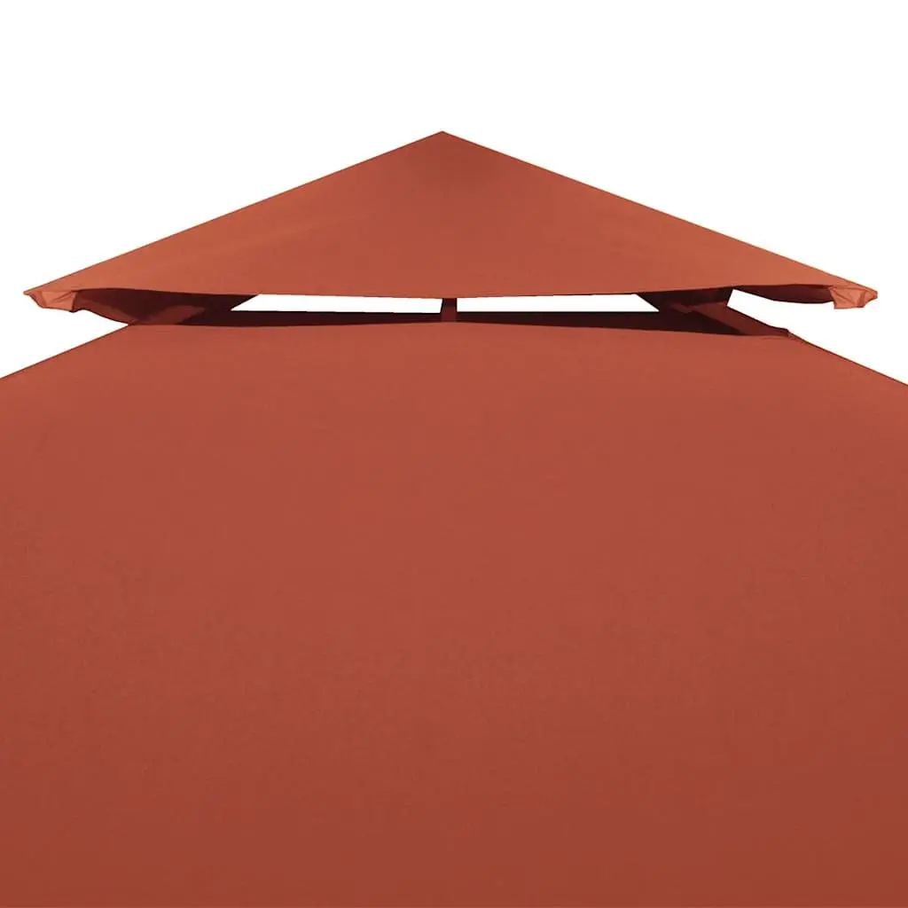 2-Tier Gazebo Top Cover 4x3 m Waterproof Canopy