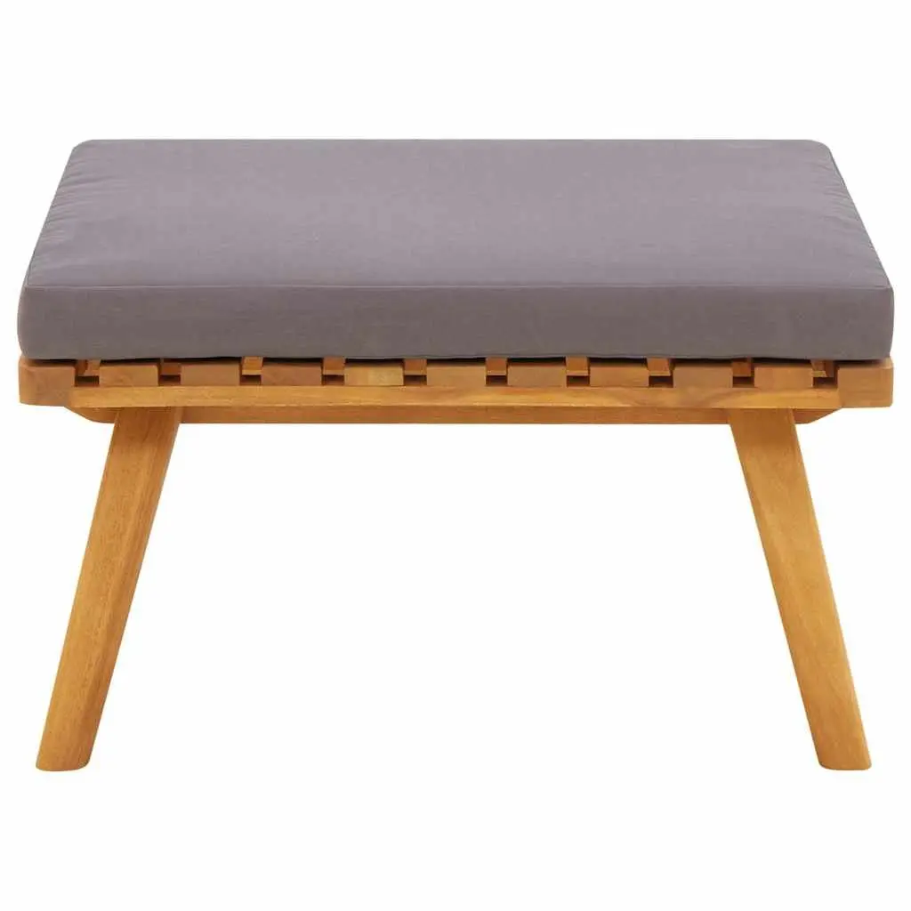 Outdoor Footstool Solid Acacia Wood 60 x 60 x 29 cm Brown