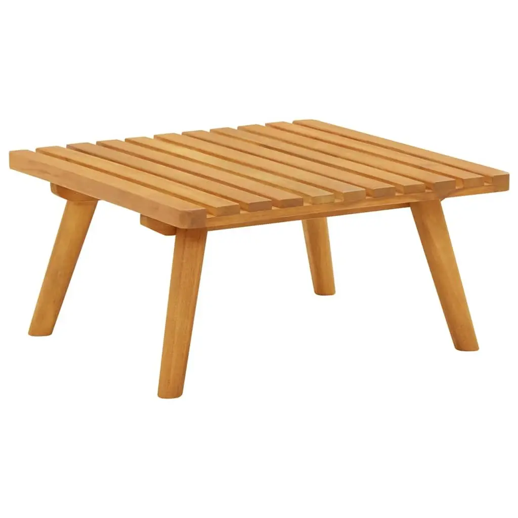 Outdoor Footstool Solid Acacia Wood 60 x 60 x 29 cm Brown