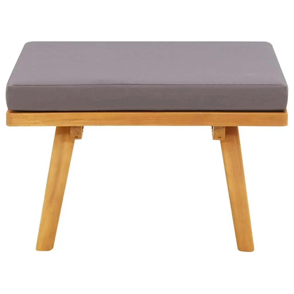 Outdoor Footstool Solid Acacia Wood 60 x 60 x 29 cm Brown