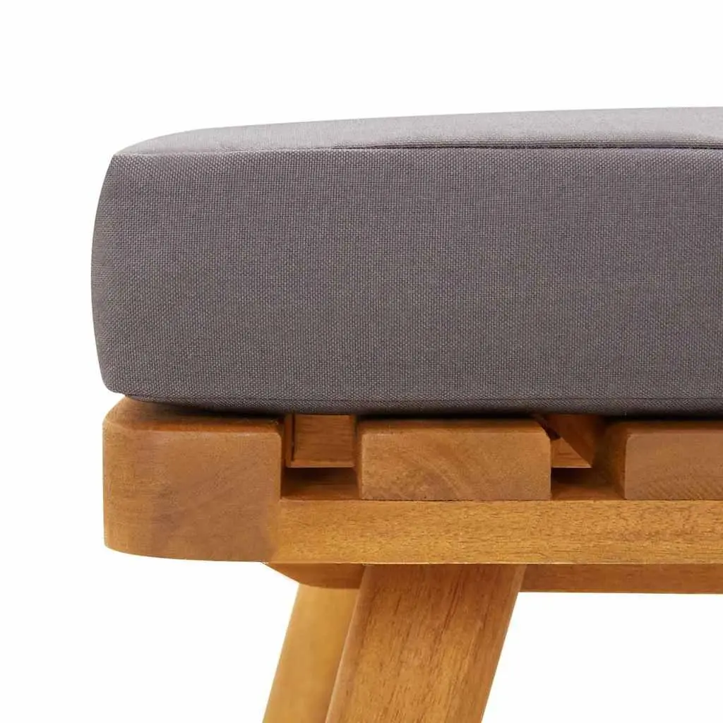 Outdoor Footstool Solid Acacia Wood 60 x 60 x 29 cm Brown
