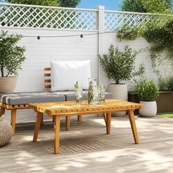 Durable Outdoor Coffee Table 90x55x35cm Brown