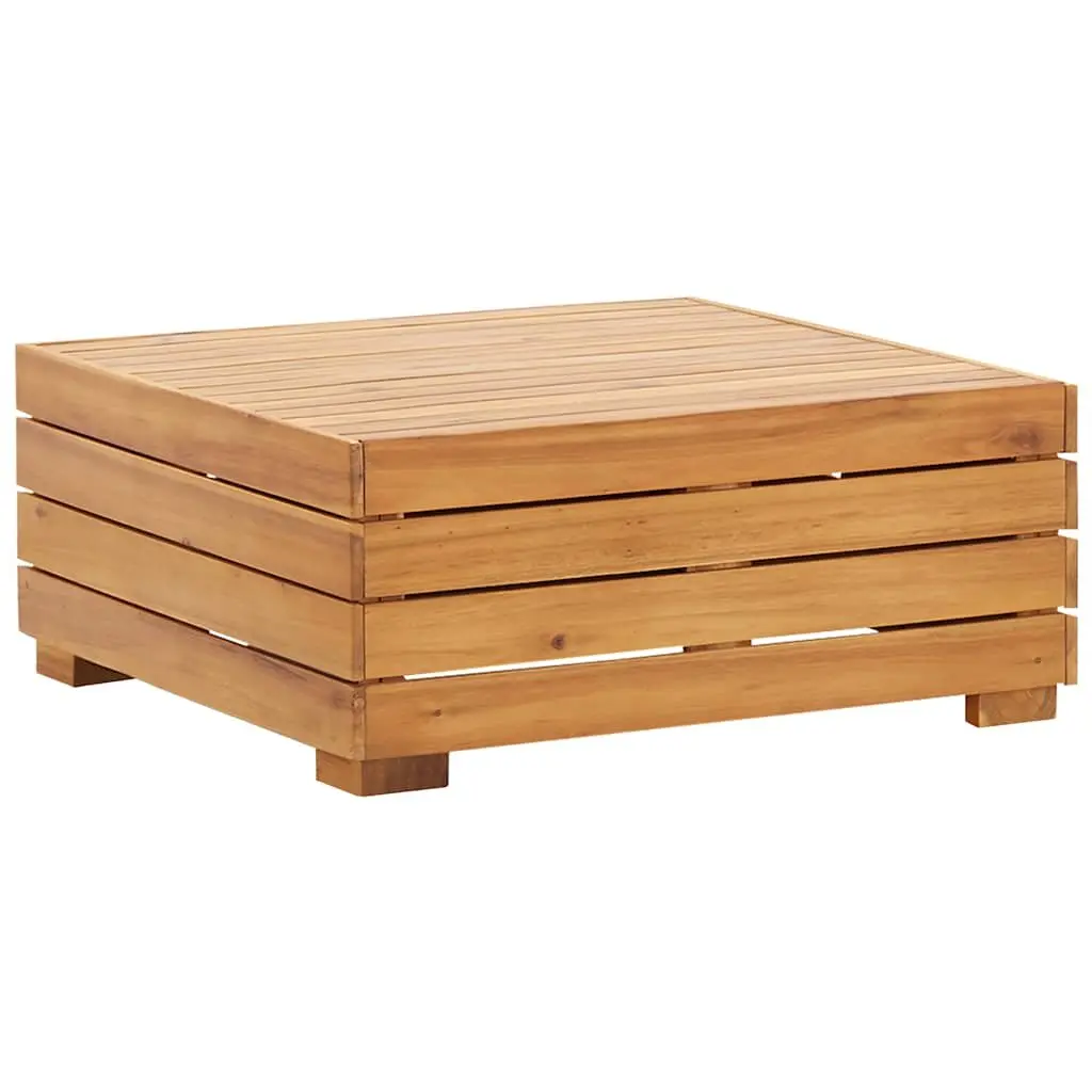 Outdoor Footrest Solid Wood Brown with Cushion