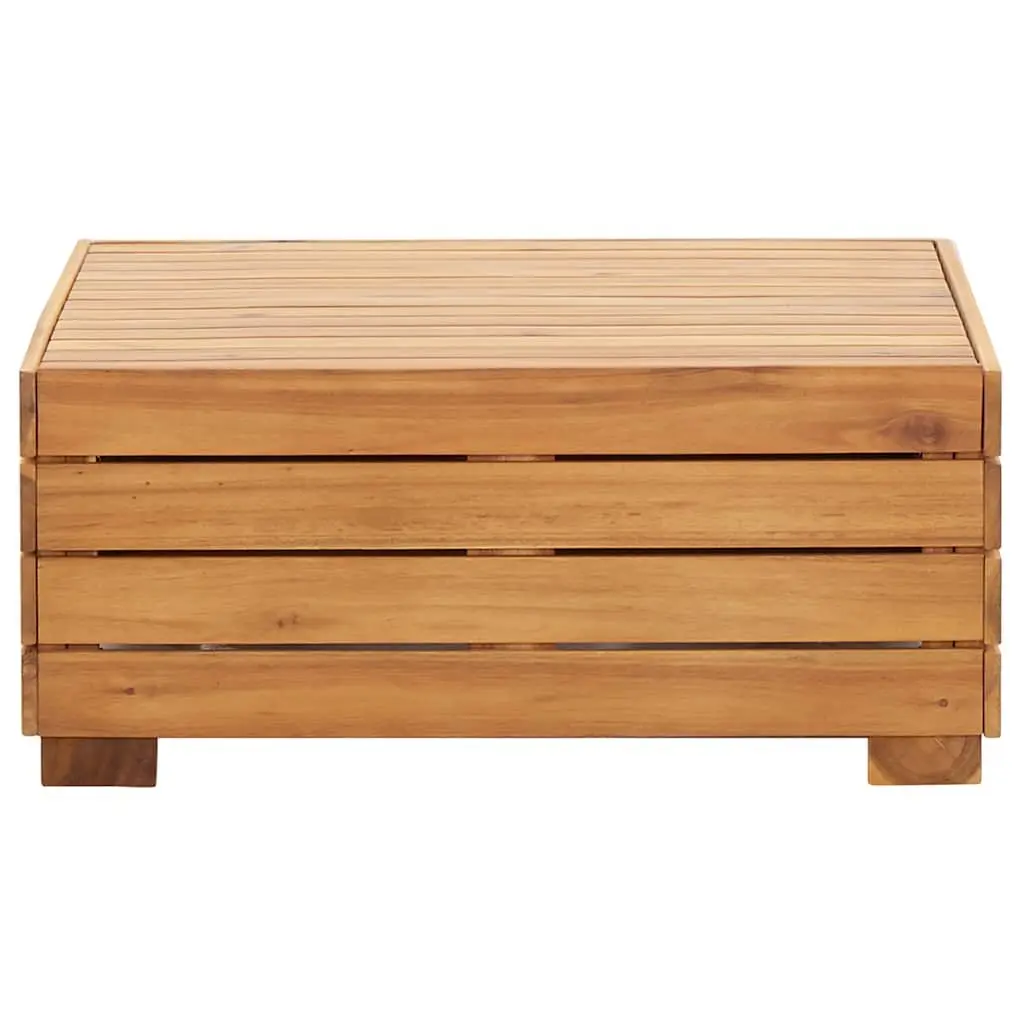 Outdoor Footrest Solid Wood Brown with Cushion