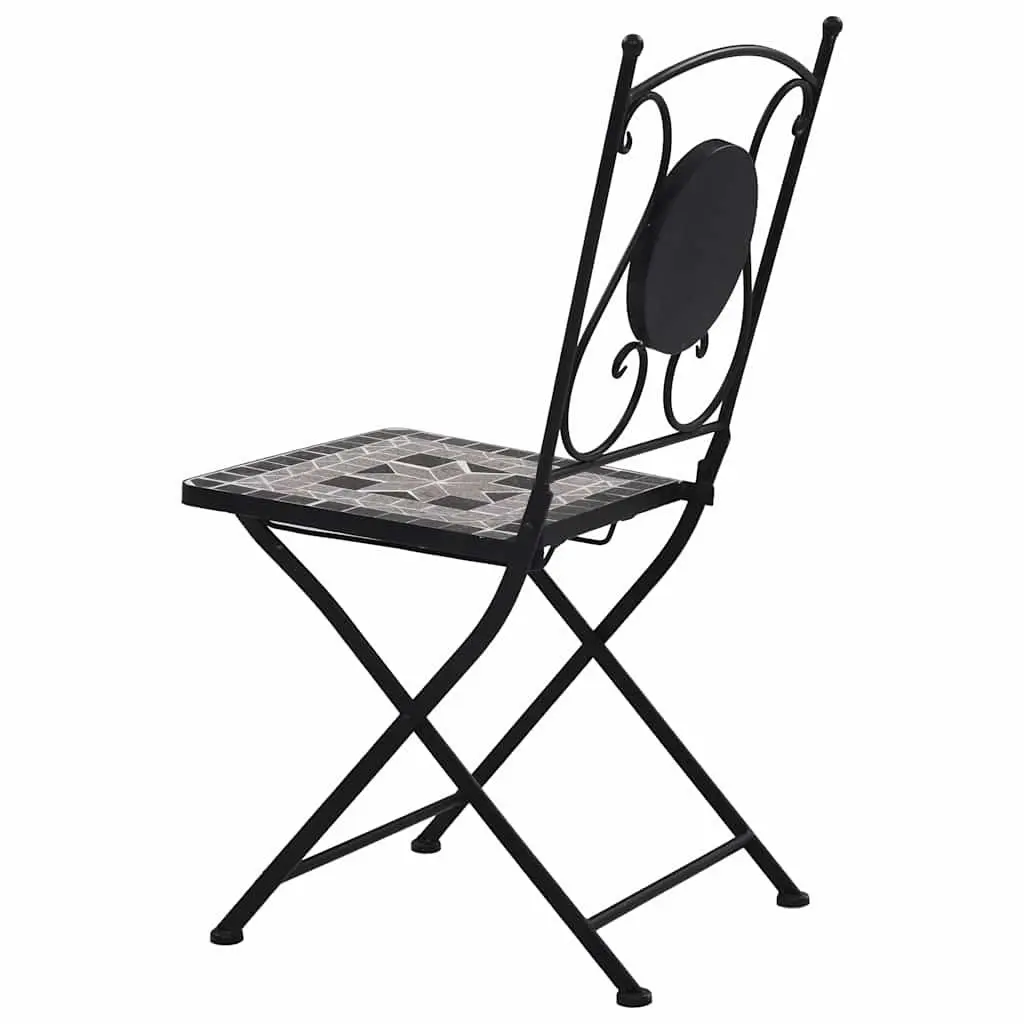 Mosaic Bistro Chairs Set of 2 for Outdoor Use