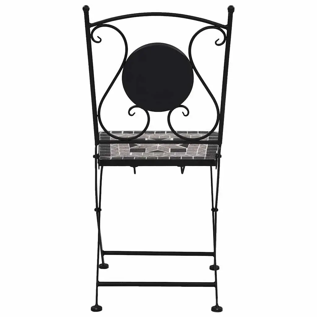 Mosaic Bistro Chairs Set of 2 for Outdoor Use