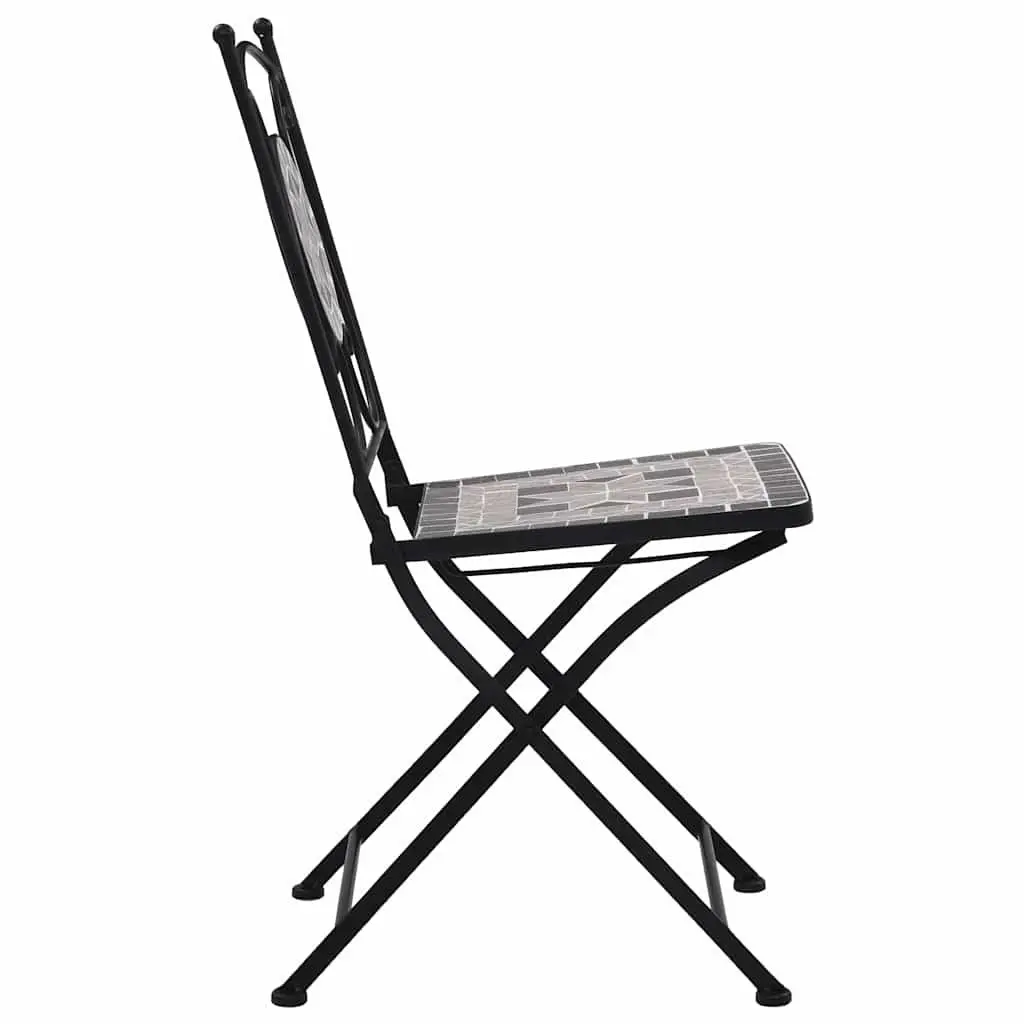 Mosaic Bistro Chairs Set of 2 for Outdoor Use