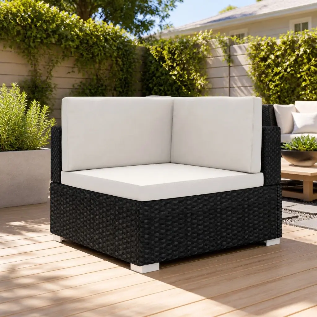 Outdoor Sectional Corner Chair with Cushions
