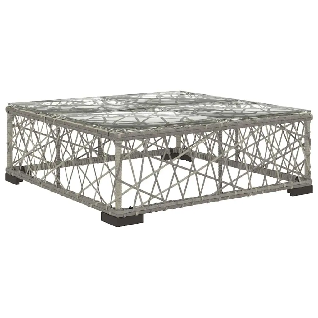 8 Piece Outdoor Lounge Set Grey Rattan Sofa