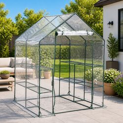 Durable Greenhouse with 8 Shelves for Growing Plants