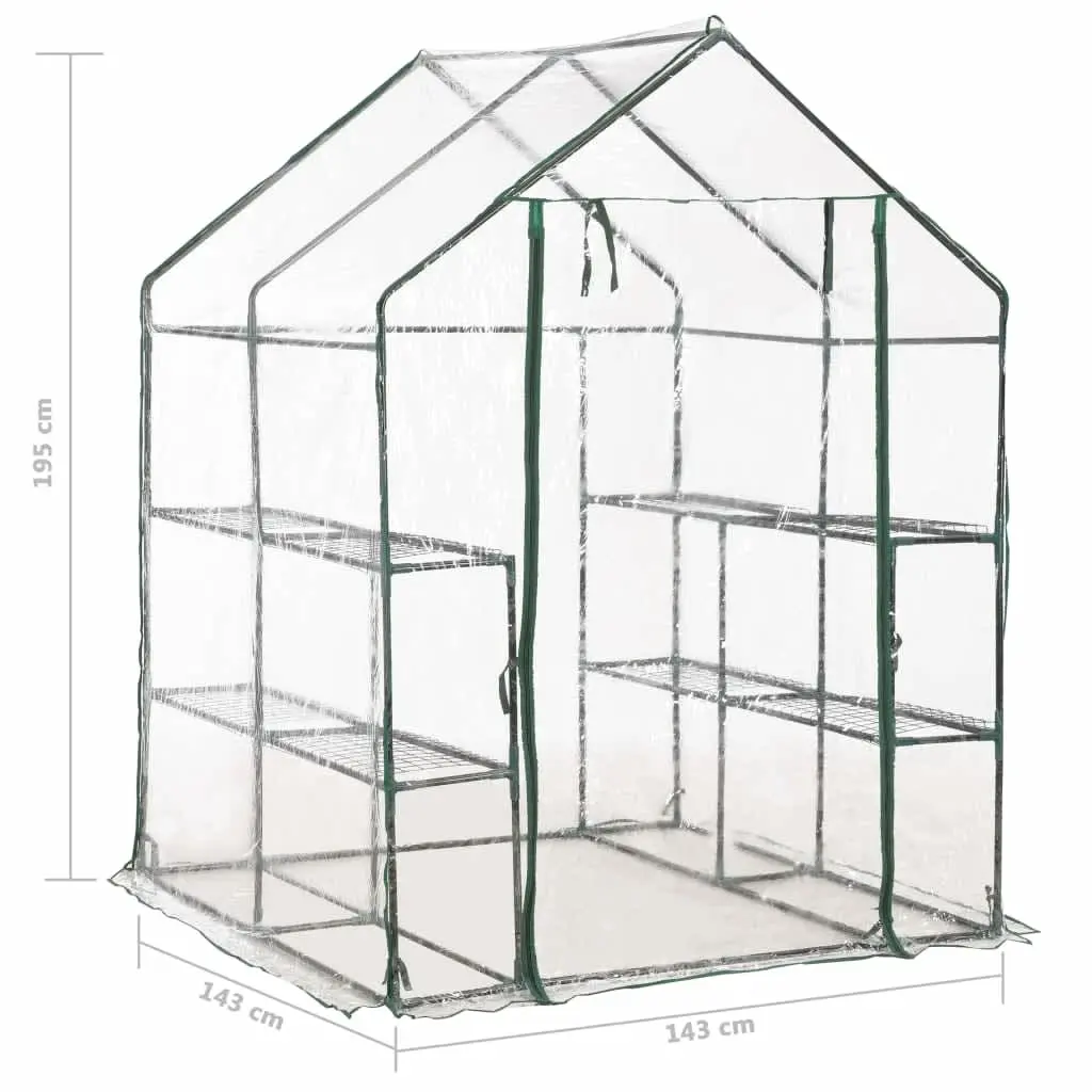 Greenhouse with 8 Shelves for Growing Plants