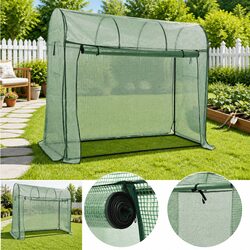 Durable Greenhouse with Zippered Door for Extended Growing