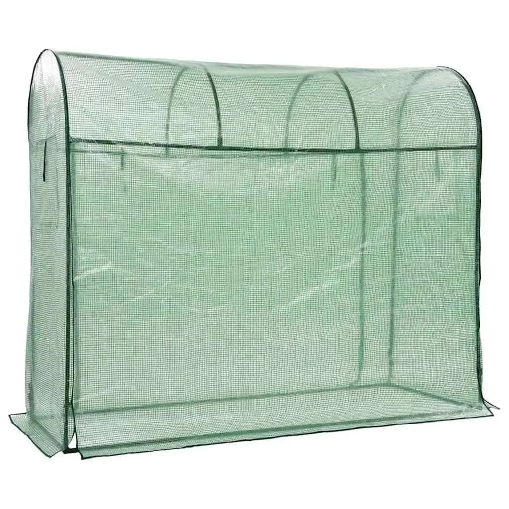 Greenhouse with Zippered Door for Extended Growing