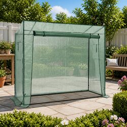 Sturdy Walk-in Greenhouse 200x80x173cm Green Steel Frame
