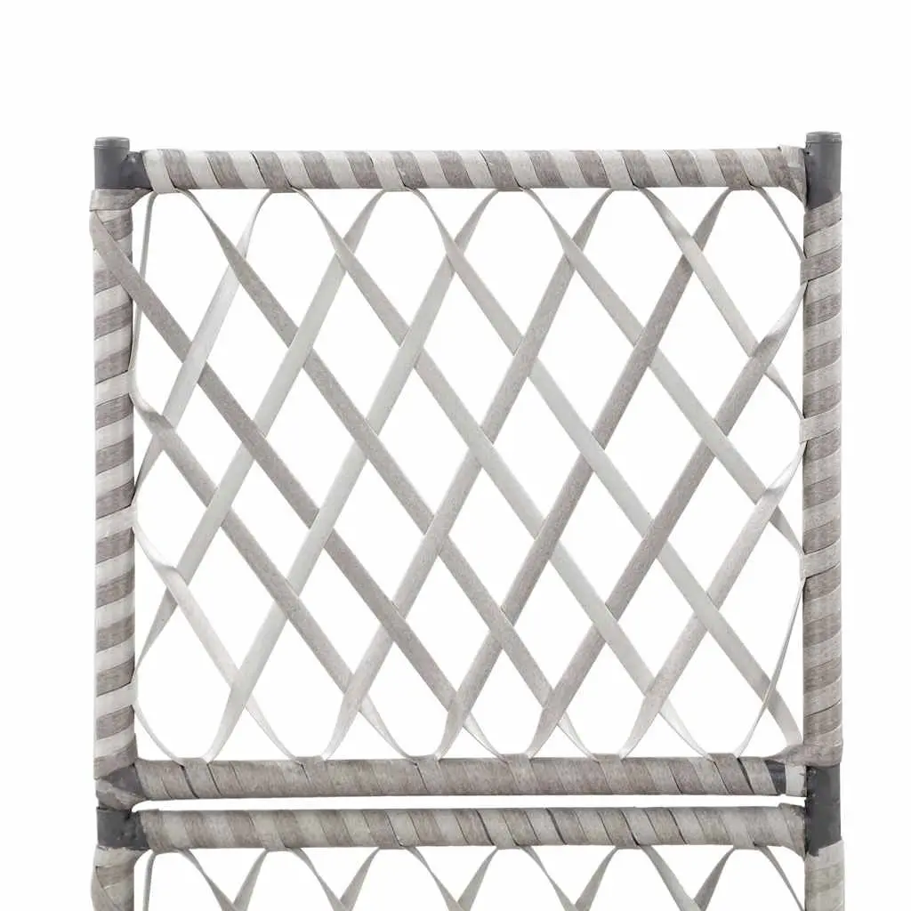 Raised Bed Planter with Integrated Trellis 30x30x107 cm