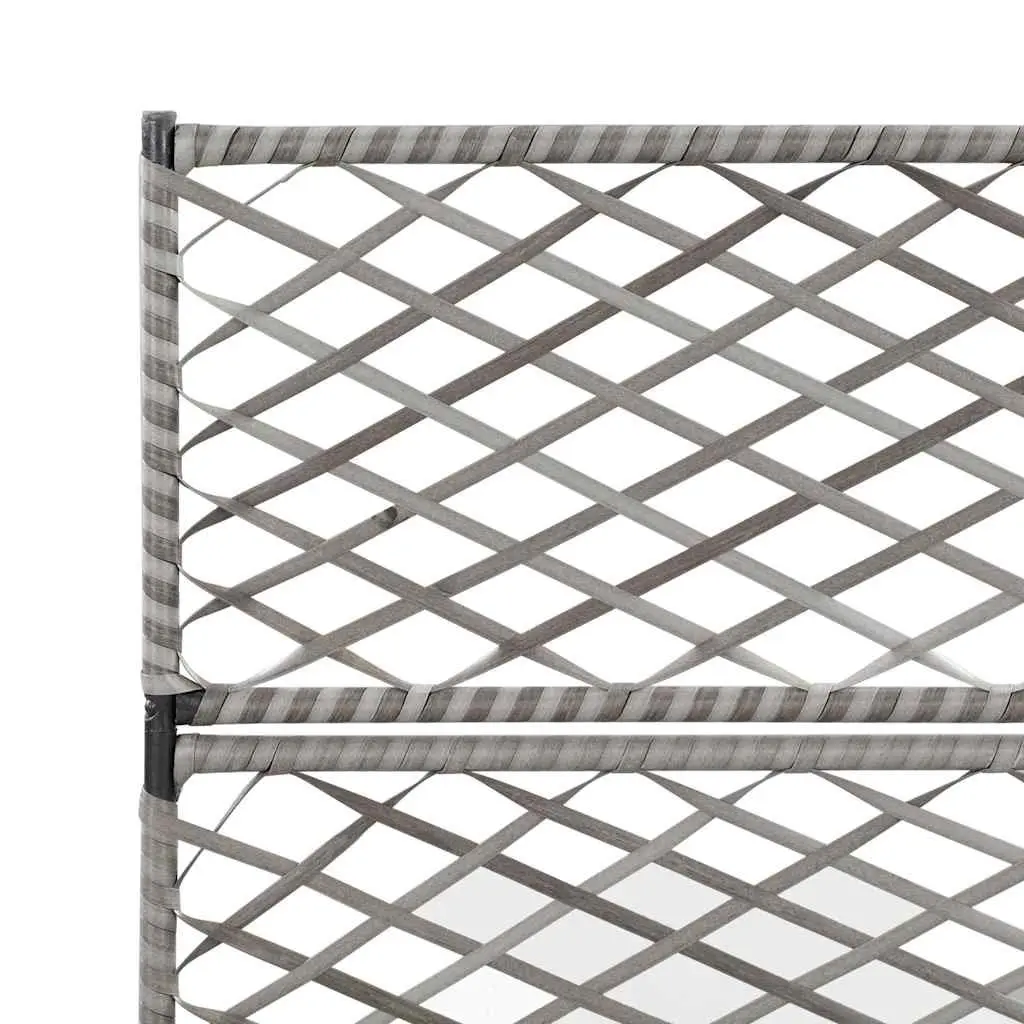 Raised Bed Planter with Trellis and 3 Pots
