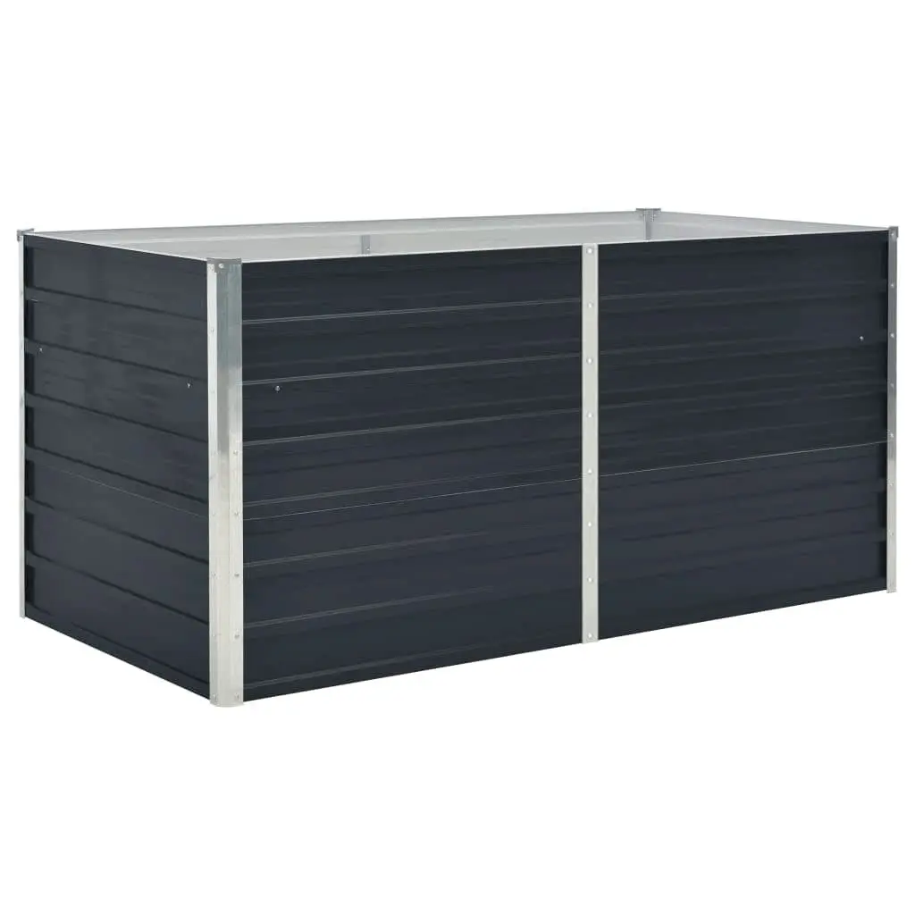 Anthracite Raised Garden Bed 160x80x45 cm