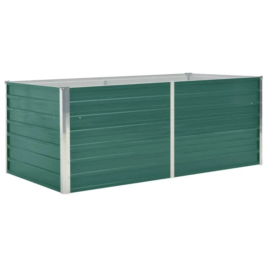 Galvanised Steel Rectangular Raised Garden Bed 160x80x45 cm