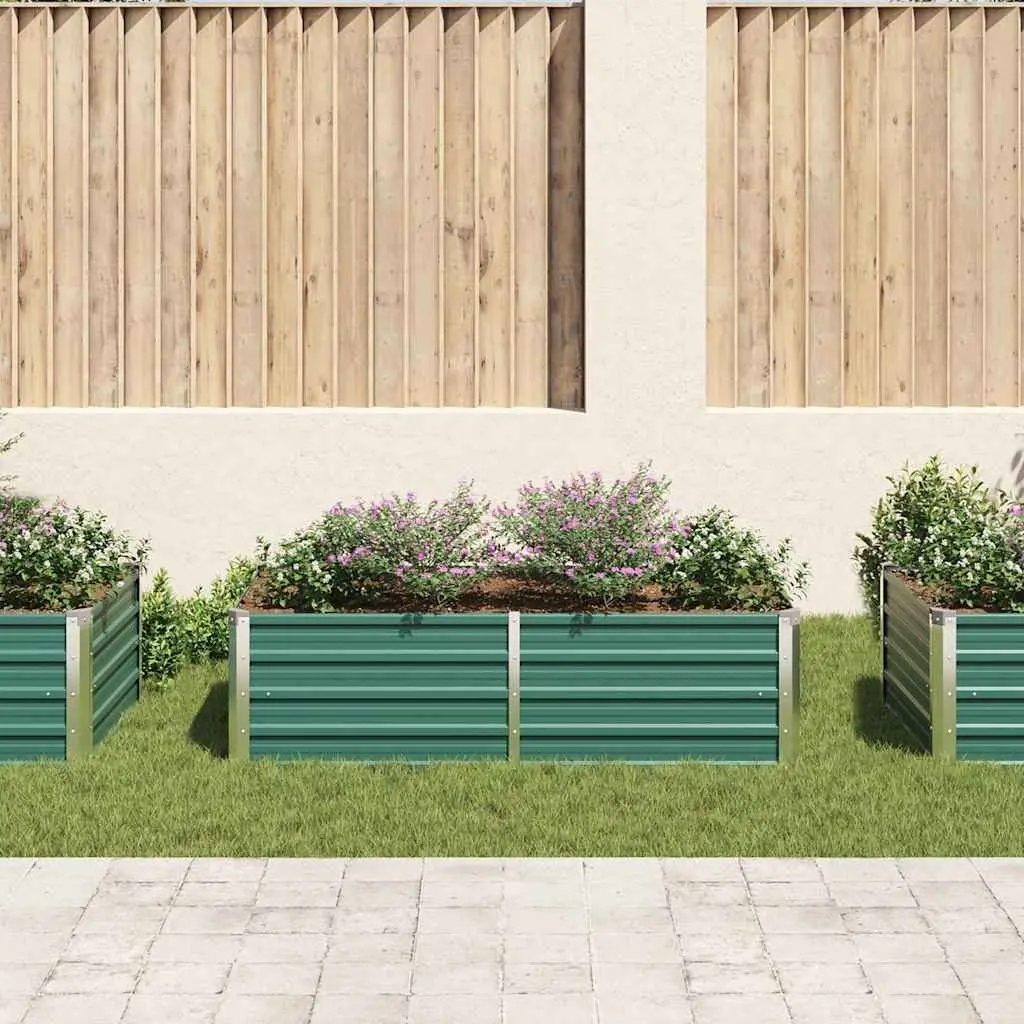 Galvanised Steel Rectangular Raised Garden Bed 160x80x45 cm